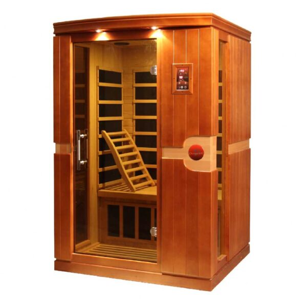 Dynamic Venice Ultra Low EMF FAR Infrared Sauna angled left on white background