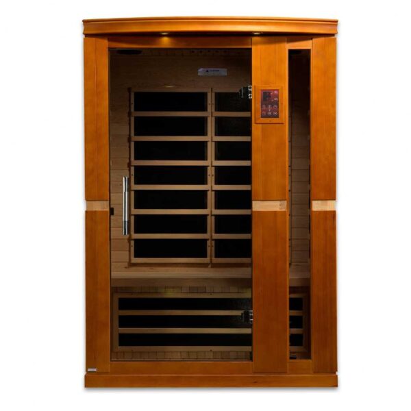 front view of the Dynamic Vittoria 2 person low EMF FAR Infrared Sauna