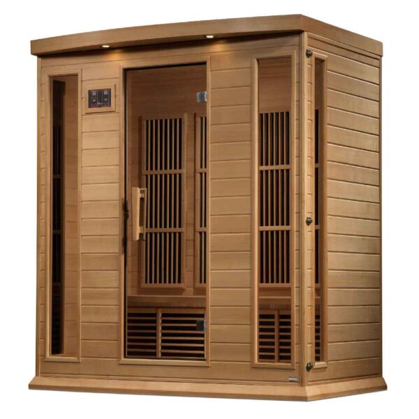 Angled Right View of Maxxus 4 person near zero EMF FAR Infrared Sauna