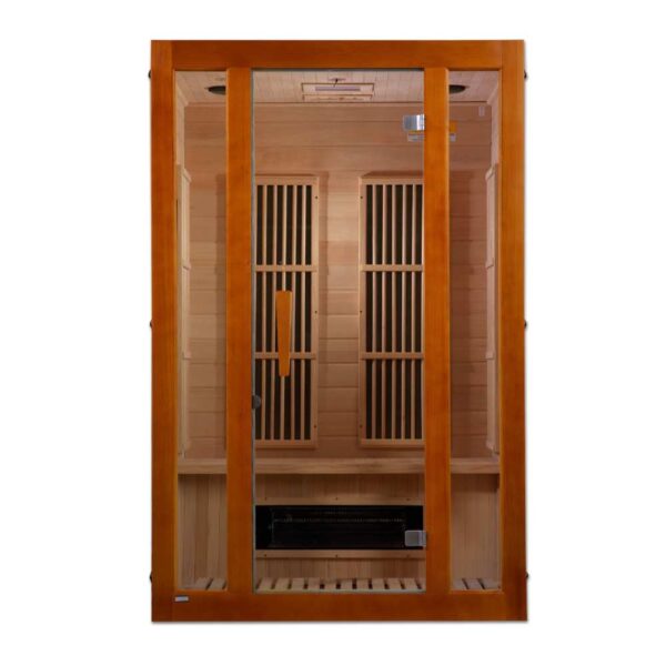 Front View Maxxus Aspen 3 person Low EMF FAR Infrared Sauna